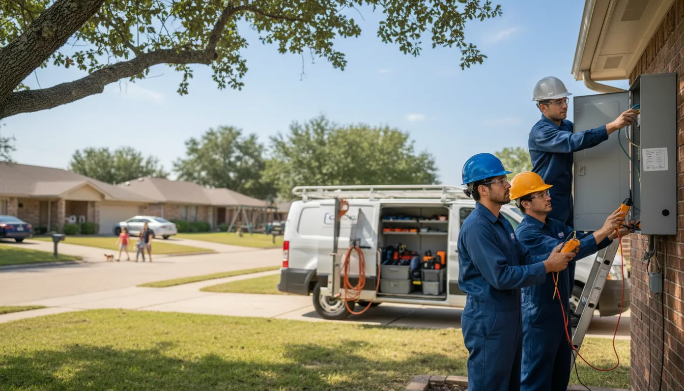Certified electrician providing emergency electrical services in Prentice, WI